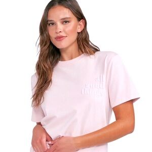 NWT WILDFOX Powder Pink Ryan Ex Boyfriend Oversized T-shirt XS